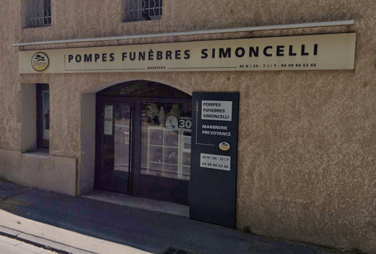 Photographie de la Pompes Funèbres et Marbrerie Simoncelli de l'Avignon