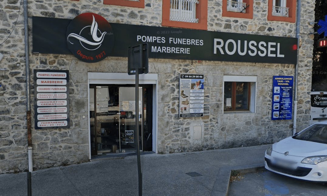 Photographie de la Pompes Funèbres Roussel de Saint-Ambroix
