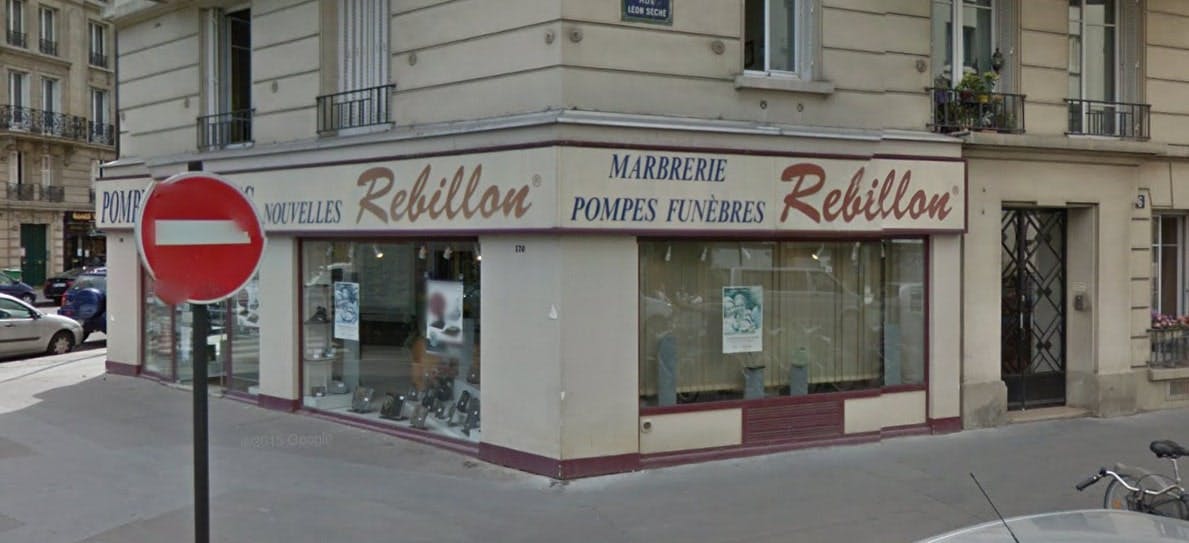 Photographies des Pompes funèbres Marbrerie Rebillon à Paris