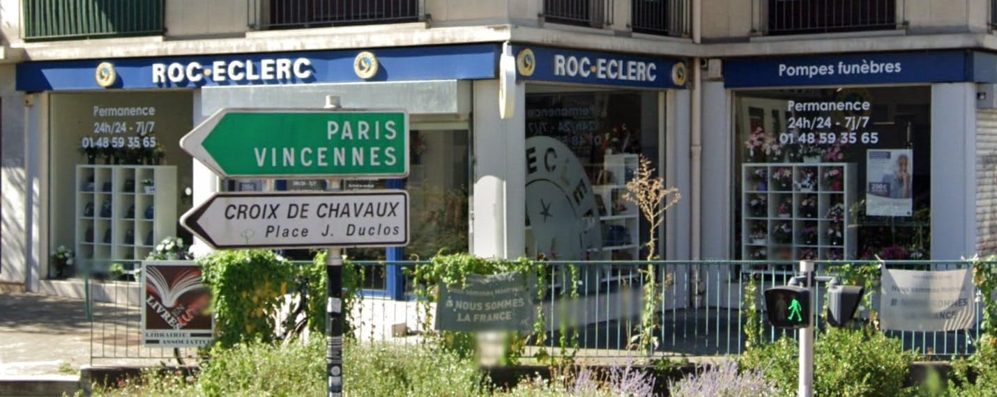 Photographie de La Pompes Funèbres Roc-Eclerc de Montreuil 

