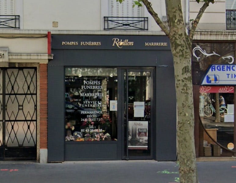 Photographies des Pompes Funèbres Marbrerie Rebillon à Vincennes