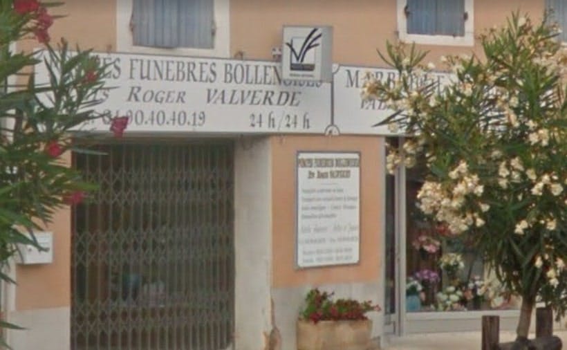 Photographie de la Pompes Funèbres Bollenoises Valverde ville de Bollène