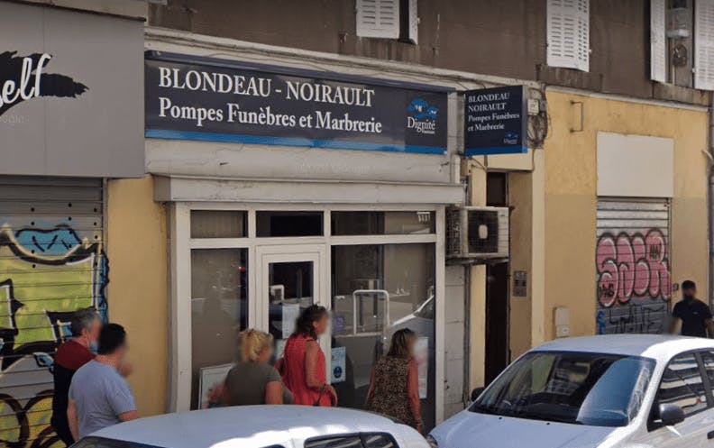 Photographie de la Pompes Funèbres et Marbrerie Blondeau Noirault à Marseille