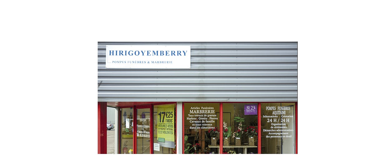 Photographie Pompes Funèbres Aquitaine - Hirigoyemberry à Hendaye