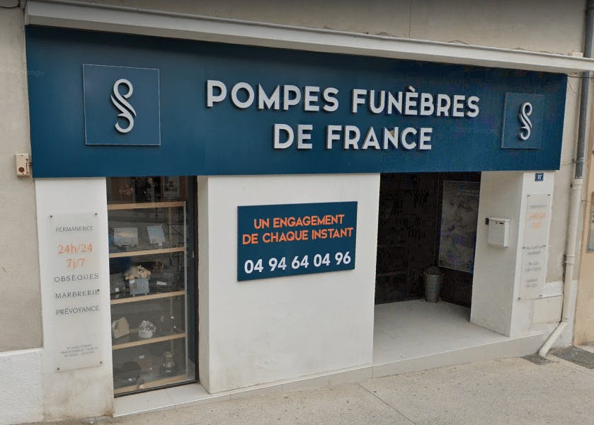 Photographie de la Pompes Funèbres de France du Beausset