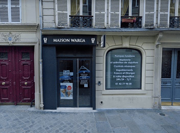 Photographie de la Maison Funéraire Warga à Paris
