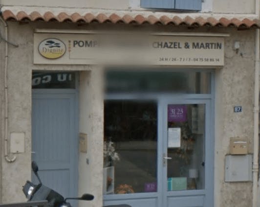 Photographie de la Pompes Funèbres et Marbrerie Chazel Martin de la ville de Loriol-sur-Drôme