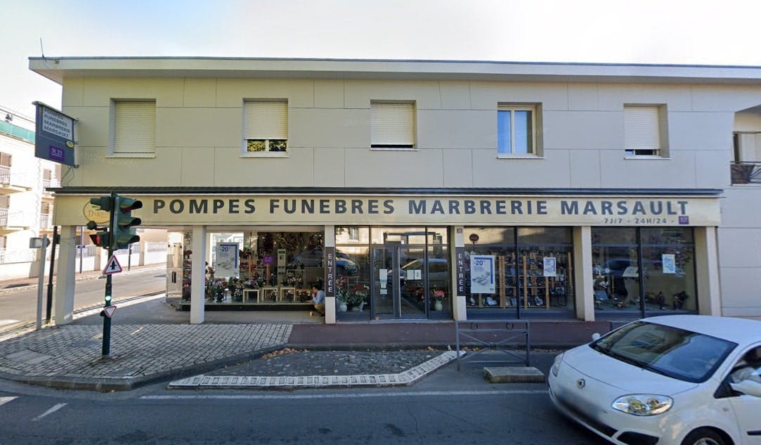 Photographies des Pompes Funèbres Marbrerie Marsault à Bruges