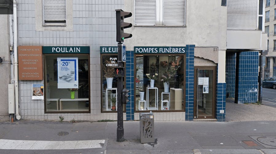 Photographie de la Pompes Funèbres-Marbrerie Poulain et Fils à Paris