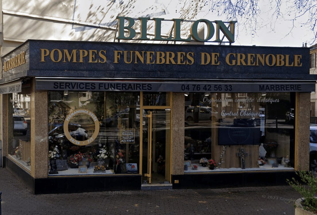 Photographie de la Pompes Funèbres et Marbrerie Billon de Grenoble