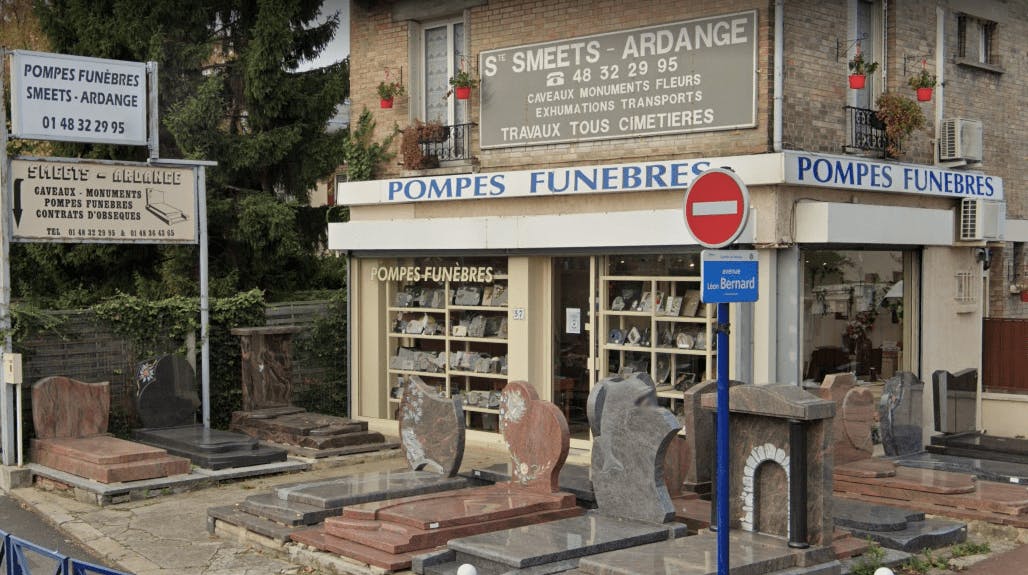 Photographie de la Pompes Funèbres Smeets-Ardange à Drancy