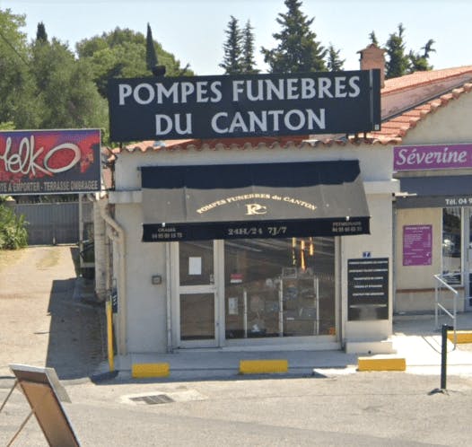 Photographie de la Pompes Funèbres du Canton à Grasse
