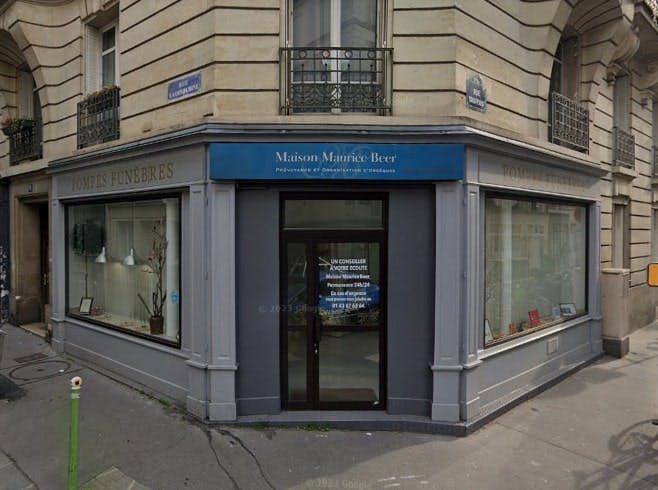 Photographie de Pompes Funèbres Marbrerie Maison Maurice Beer de Paris 17