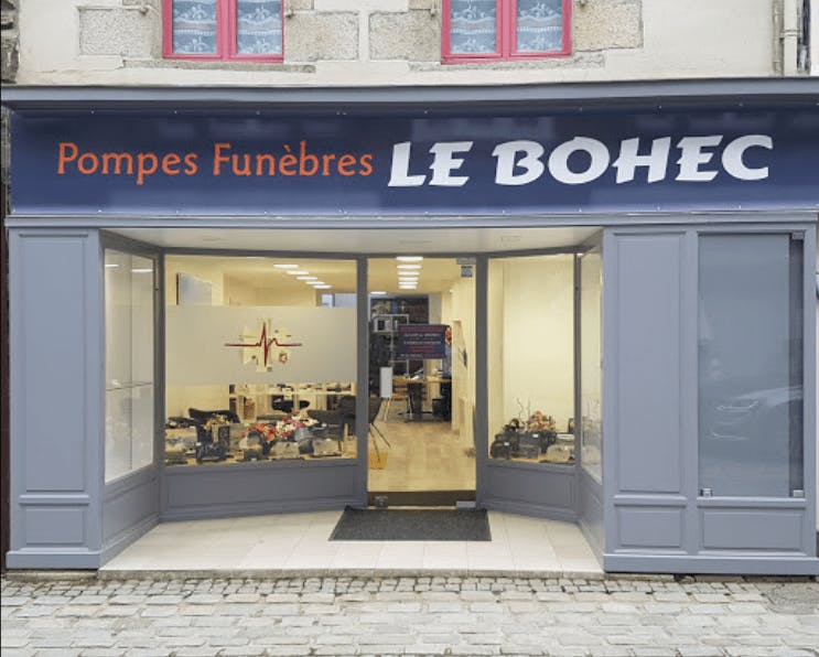 Photographie de la Pompes Funèbres Le Bohec à Pontrieux