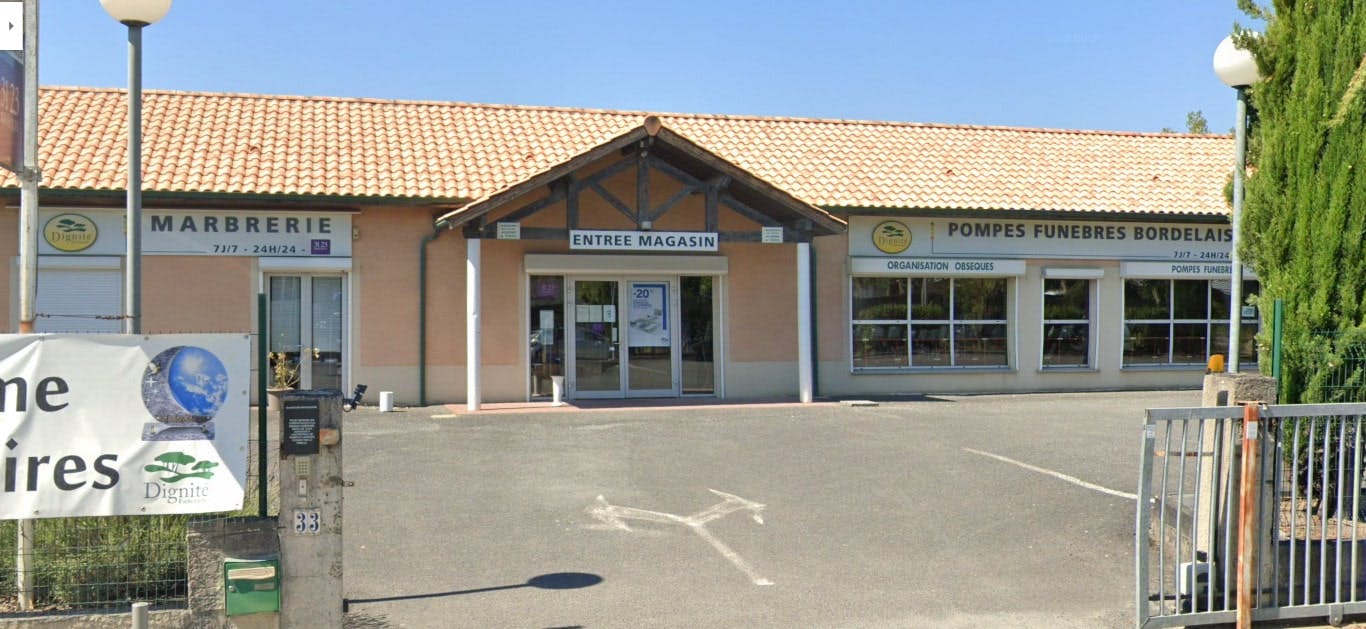 Photographies des Pompes Funèbres Marbrerie Bordelaises à Floirac