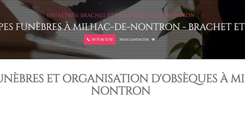 Photographie Pompes Funèbres Brachet et Fils de Milhac-de-Nontron