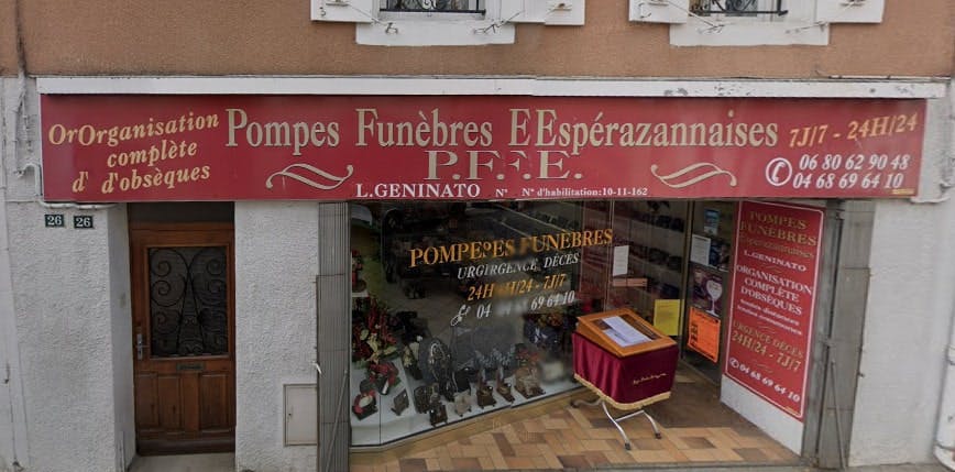 Photographie de la Pompes Funèbres et Marbrerie Espérazannaise d'Espéraza
