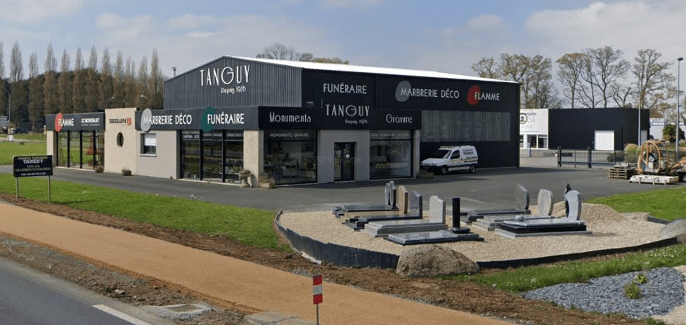 Photographie de la Marbrerie Tanguy à Lanvollon