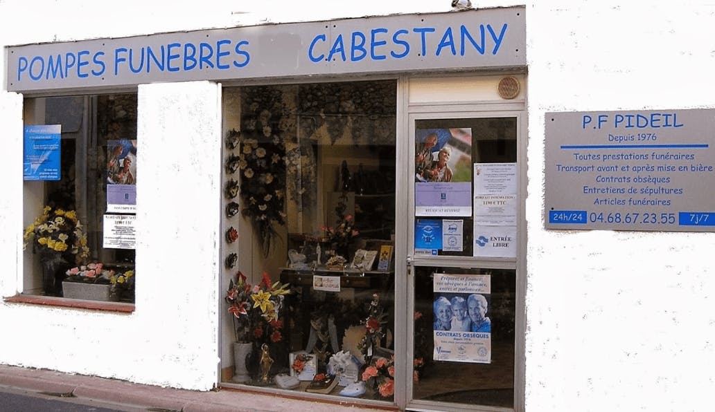 Photographie de la Pompes Funèbres Pideil à Cabestany