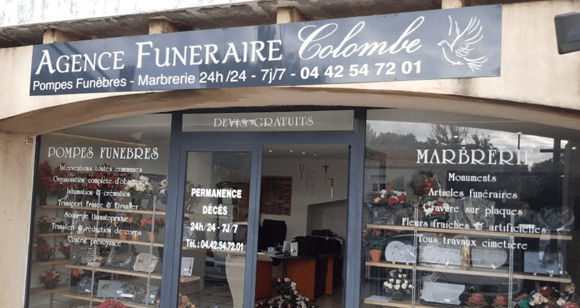 Photographie de l'Agence Funéraire Colombe à Bouc-Bel-Air