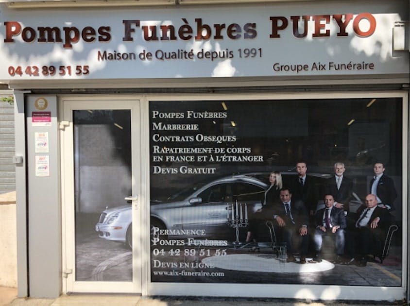 Photographie de la Pompes Funèbres et Marbrerie Puyeo de Saint-Victoret