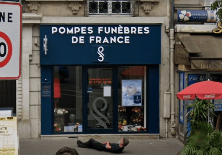 Photographie de la Pompes Funèbres de France à Paris