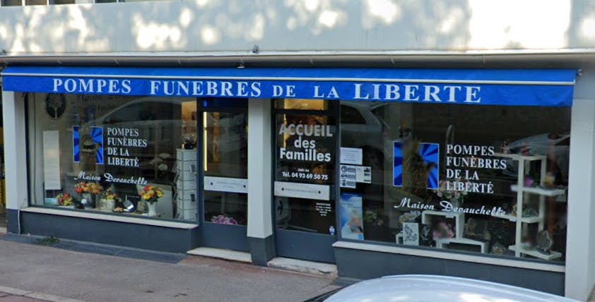 Photographie de la Pompes Funèbres de la Liberté à Cannes