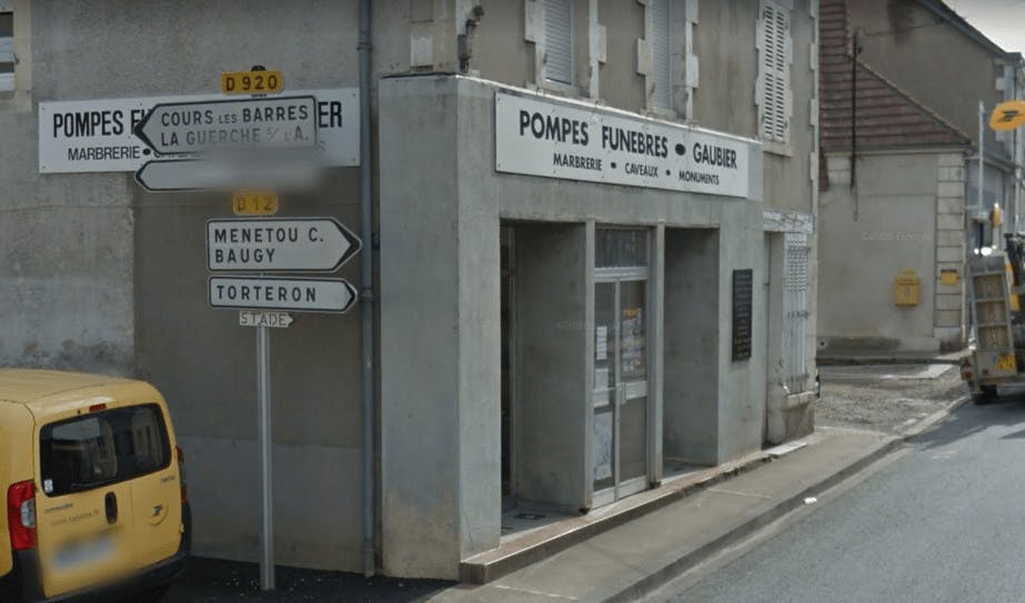 Photographie de la Pompes Funèbres Gaubier à Jouet-sur-l'Aubois