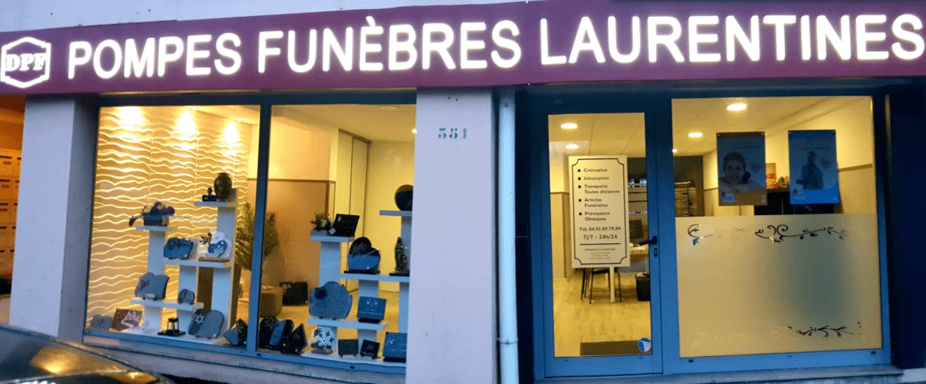 Photographie Pompes Funèbres Laurentines de Saint-Laurent-du-Var