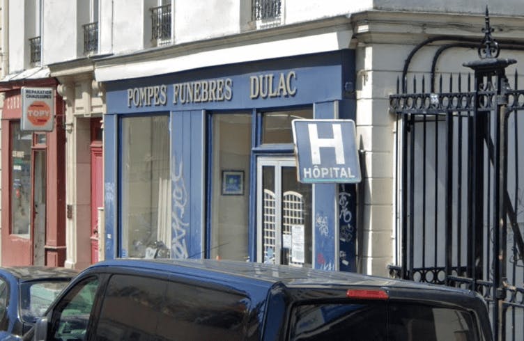 Photographie de la Pompes Funèbres Dulac à Paris