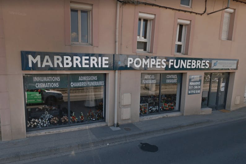 Photographie Pompes Funèbres Marbrerie de la PLAINE de Saint-Just-Saint-Rambert