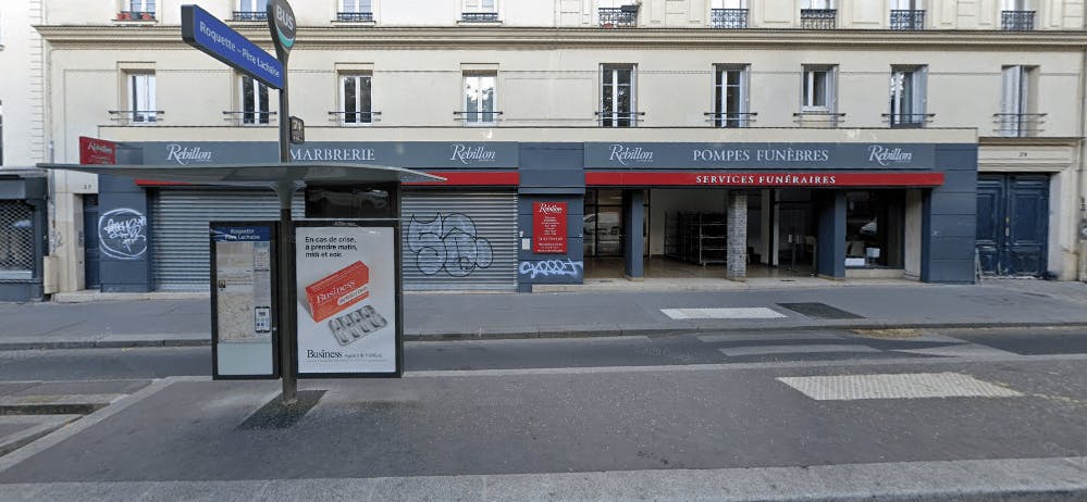 Photographie de la Pompes Funèbres et Marbrerie Rebillon à Paris