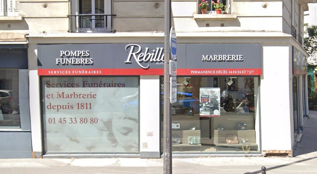 Photographies des Pompes funèbres Marbrerie Rebillon à Paris