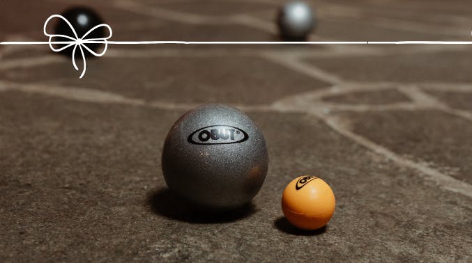 Les boules PVC tout terrain grises