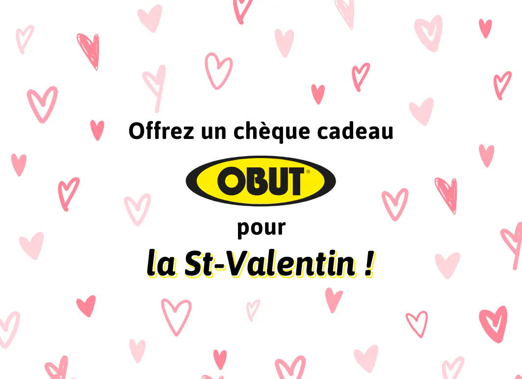 Offrez un chèque cadeau Obut pour la St Valentin