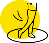 Chaque joueur devra se placer à l'intérieur. Interdiction d'en sortir avant que sa boule ait atteint le sol !