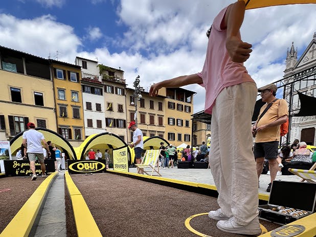 Grand départ à Florence : Obut était présent sur la Fan Park du Tour de France