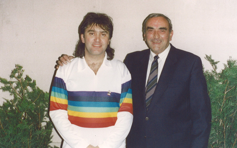 Marco Foyot au côté de Robert Souvignet