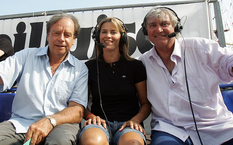 Marco Foyot aux côtés d'intervenants lors d'un évènement pétanque et retransmission officielle