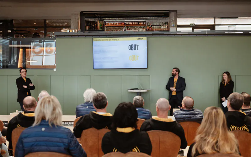 Journée Team Obut dans les locaux de la marque. Présentation de la nouvelle identité