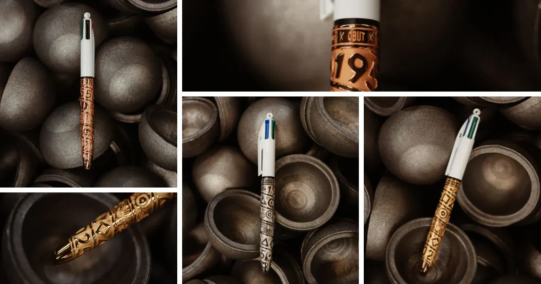 Obut BIC® Tournaire pen -  steel - pétanque boule shell