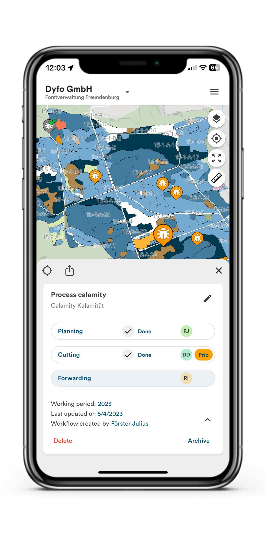 Dynamic Forest Calamity Procession