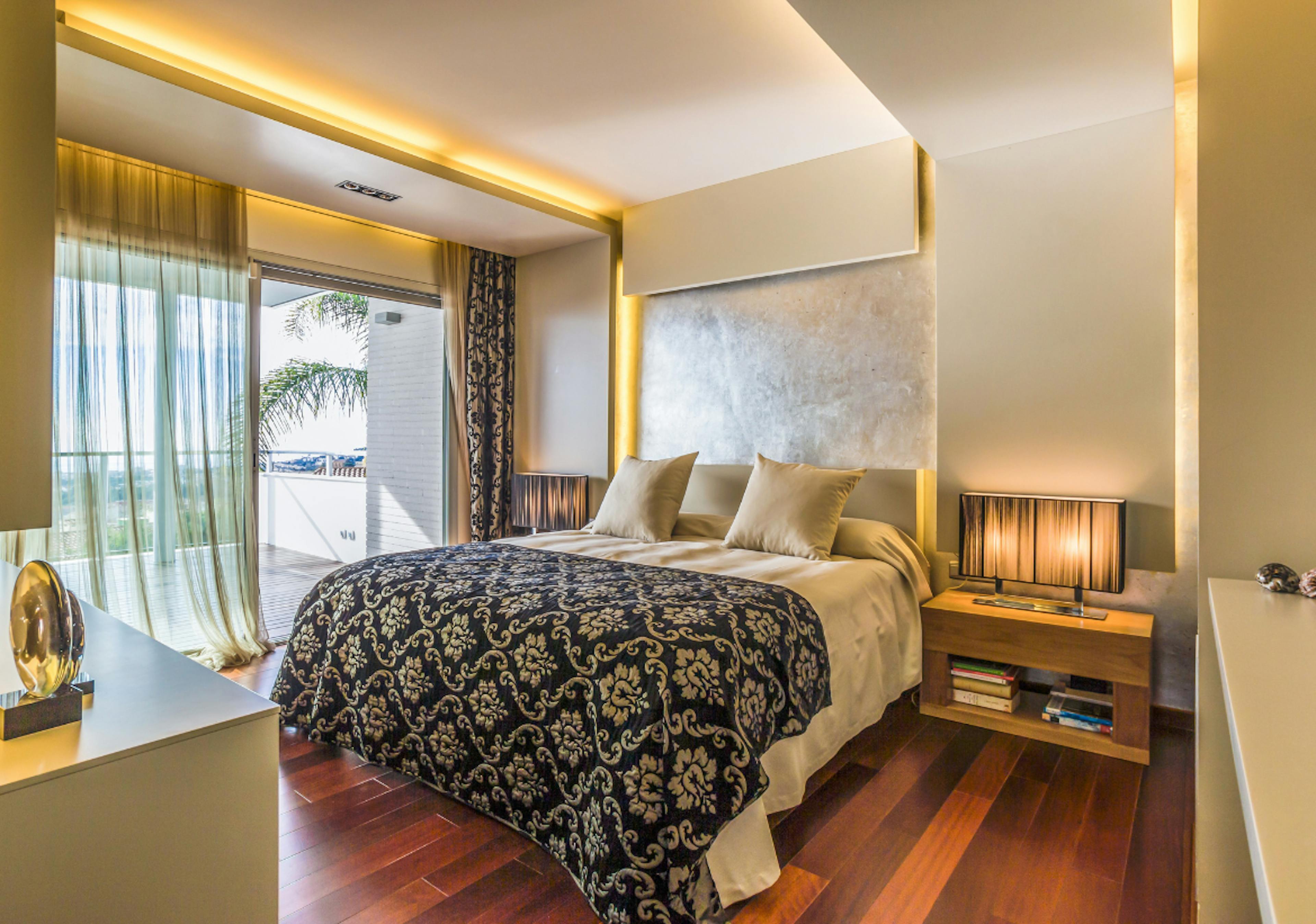 hotel room with balcony on the beach