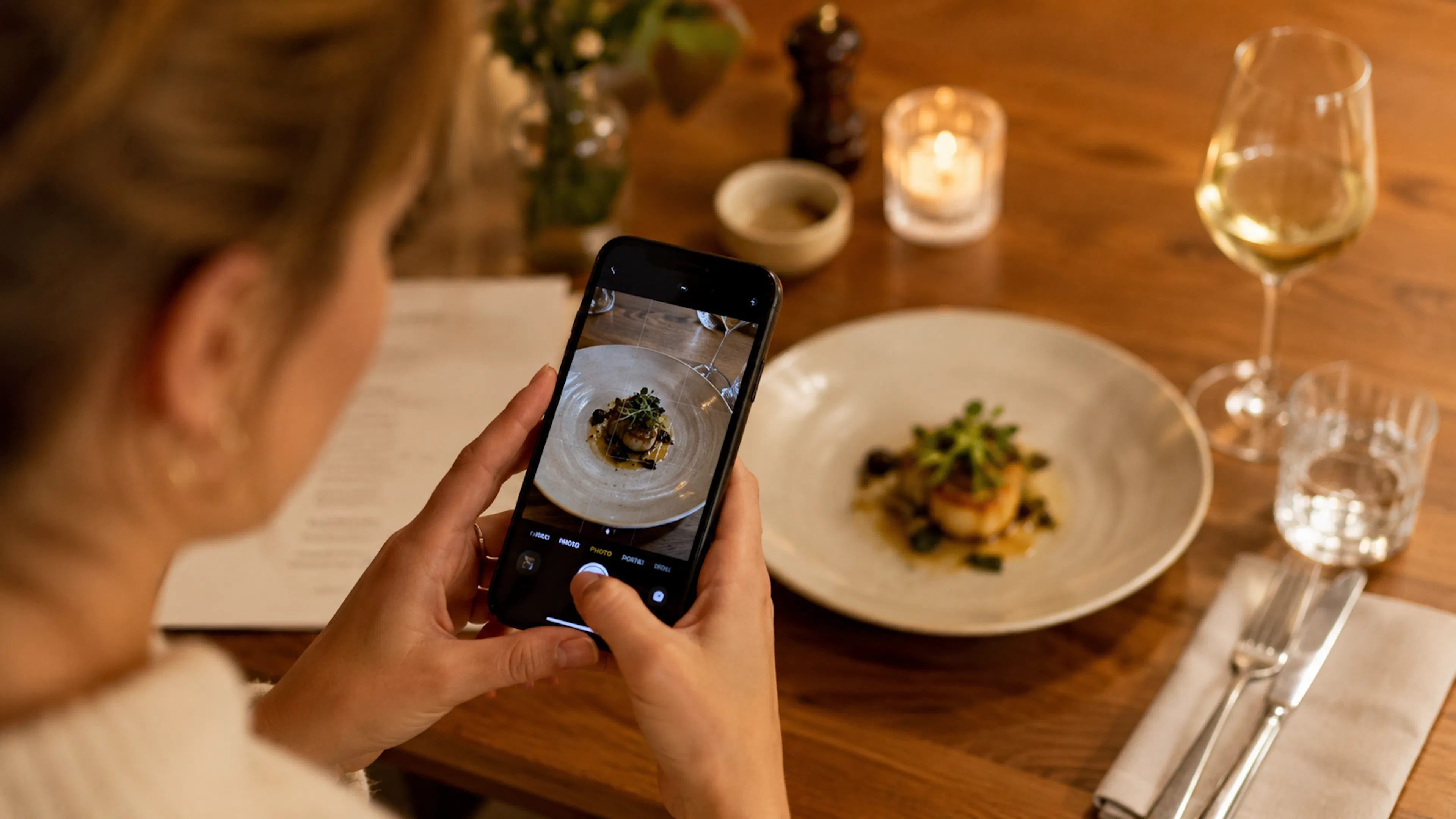 Restaurant team turning existing food photos into social content using Studio