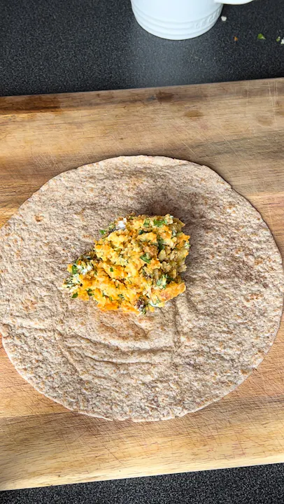 Leftover Roast Veg Melt Wrap Parcels