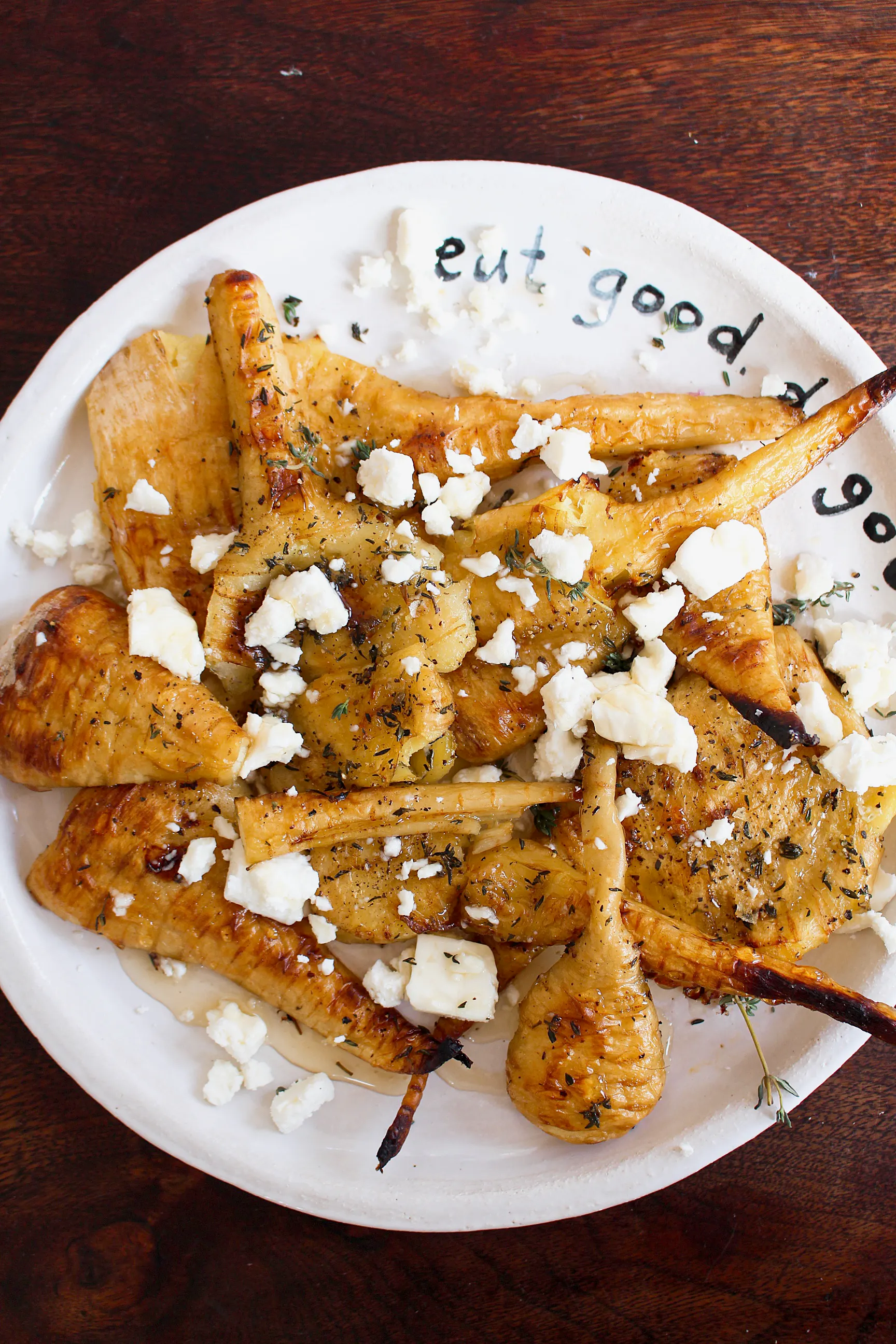 Smashed Roast Parsnips