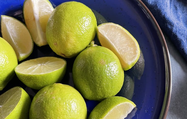 Limes in a bowl