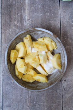 image of pineapple in bowl
