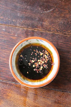 Chilli oil in small bowl
