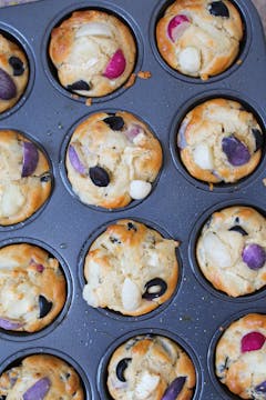 Cooked muffins in tin 
